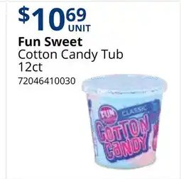 Restaurant Depot Fun Sweet Cotton Candy Tub offer