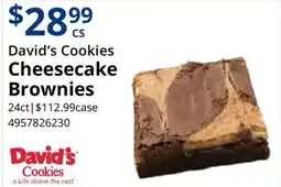 Restaurant Depot David's Cookies Cheesecake Brownies offer