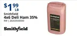 Restaurant Depot Smithfield 4x6 Deli Ham 35% offer