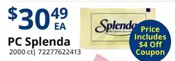 Restaurant Depot PC Splenda offer