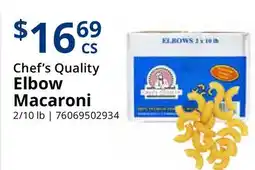 Restaurant Depot Chef's Quality Elbow Macaroni offer