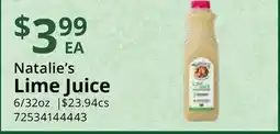 Restaurant Depot Natalie's Lime Juice offer