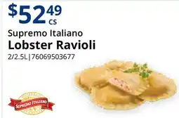Restaurant Depot Supremo Italiano Lobster Ravioli offer