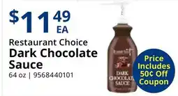 Restaurant Depot Restaurant Choice Dark Chocolate Sauce offer
