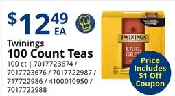 Restaurant Depot Twinings 100 Count Teas offer