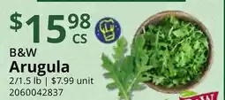Restaurant Depot B&W Arugula offer
