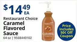 Restaurant Depot Restaurant Choice Caramel Flavored Sauce offer