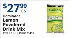 Restaurant Depot DominAde Lemon Powdered Drink Mix offer