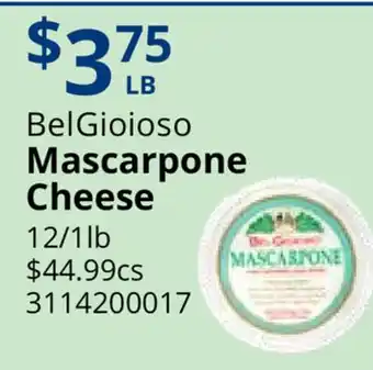 Restaurant Depot BelGioioso Mascarpone Cheese offer