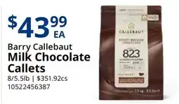 Restaurant Depot Barry Callebaut Milk Chocolate Callets offer