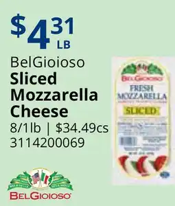Restaurant Depot BelGioioso Sliced Mozzarella Cheese offer