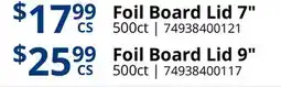 Restaurant Depot Foil Board Lid 7 Foil Board Lid 9 offer
