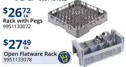 Restaurant Depot Rack with Pegs Open Flatware Rack offer