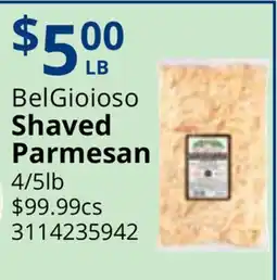 Restaurant Depot BelGioioso Shaved Parmesan offer