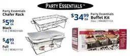 Restaurant Depot Party Essentials Chafer Rack, Buffet Kit offer