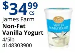 Restaurant Depot James Farm Non-Fat Vanilla Yogurt offer