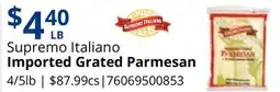Restaurant Depot Supremo Italiano Imported Grated Parmesan offer