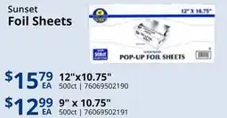 Restaurant Depot Sunset Foil Sheets offer