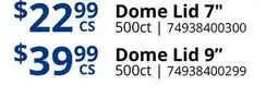 Restaurant Depot Dome Lid 7 | Dome Lid 9 offer