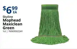 Restaurant Depot Skyline Mophead Maxiclean Green offer