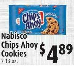 Gristedes Nabisco Chips Ahoy Cookies offer