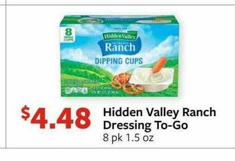 Fareway Hidden Valley Ranch Dressing To-Go offer