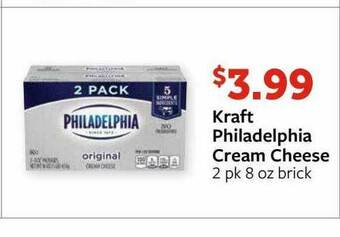 Fareway Kraft Philadelphia Cream Cheese offer