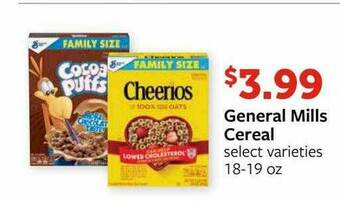 Fareway General Mills Cereal offer