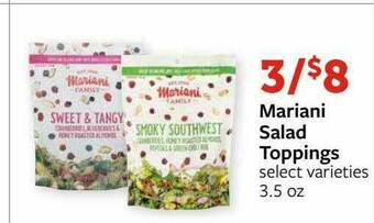Fareway Mariani Salad Toppings offer