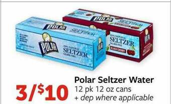 Fareway Polar Seltzer Water offer