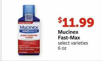 Fareway Mucinex Fast-Max offer