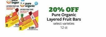 Fareway Pure Organic Layered Fruit Bars offer