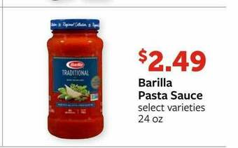 Fareway Barilla Pasta Sauce offer