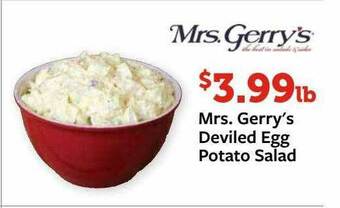 Fareway Mrs. Gerry's Deviled Egg Potato Salad offer