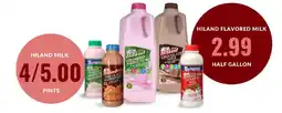 Hy-Vee Hiland flavored milk offer