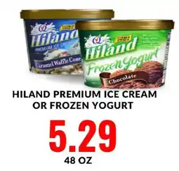 Hy-Vee Hiland premium ice cream or frozen yogurt offer