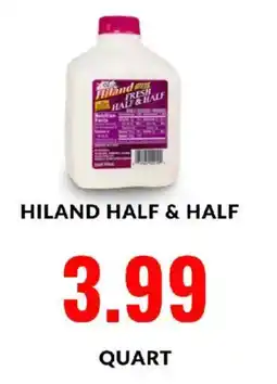 Hy-Vee Hiland half & half offer