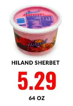 Hy-Vee Hiland sherbet offer