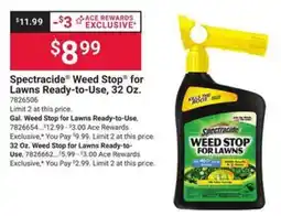 Ace Hardware Spectracide weed stop for lawns ready-to-use offer