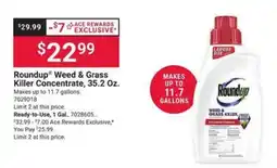 Ace Hardware Roundup Weed & Grass Killer Concentrate offer