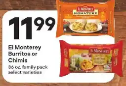 Coborn's El Monterey Burritos or Chimis offer
