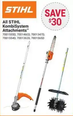 Ace Hardware Stihl KombiSystem Attachments offer