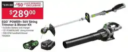 Ace Hardware Ego power+ 56v string trimmer and blower kit offer