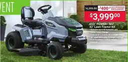 Ace Hardware Ego power+ 56v 42" lawn tractor kit includes offer