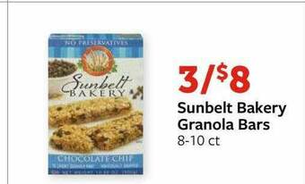 Fareway Sunbelt Bakery Granola Bars offer