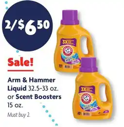 Family Dollar Arm & Hammer Liquid 32.5-33 oz. or Scent Boosters 15 oz offer