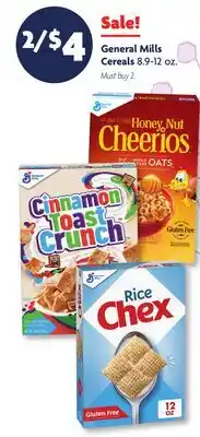 Family Dollar General Mills Cereals offer