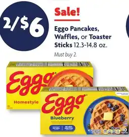 Family Dollar Eggo Pancakes, Waffles, or Toaster Sticks offer