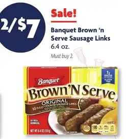 Family Dollar Banquet Brown'n Serve Sausage Links offer