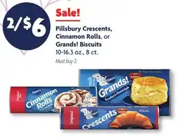 Family Dollar Pillsbury Crescents, Cinnamon Rolls, or Grands! Biscuits offer